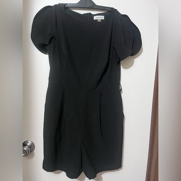 Calvin Klein Olive Romper | Minimalist Chic Utility Style | Size 4 - Picture 1 of 8